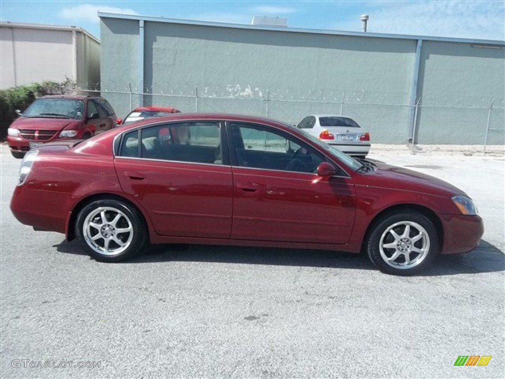 2004 Altima 3.5 SE - Sonoma Sunset Pearl Red / Blond photo #2