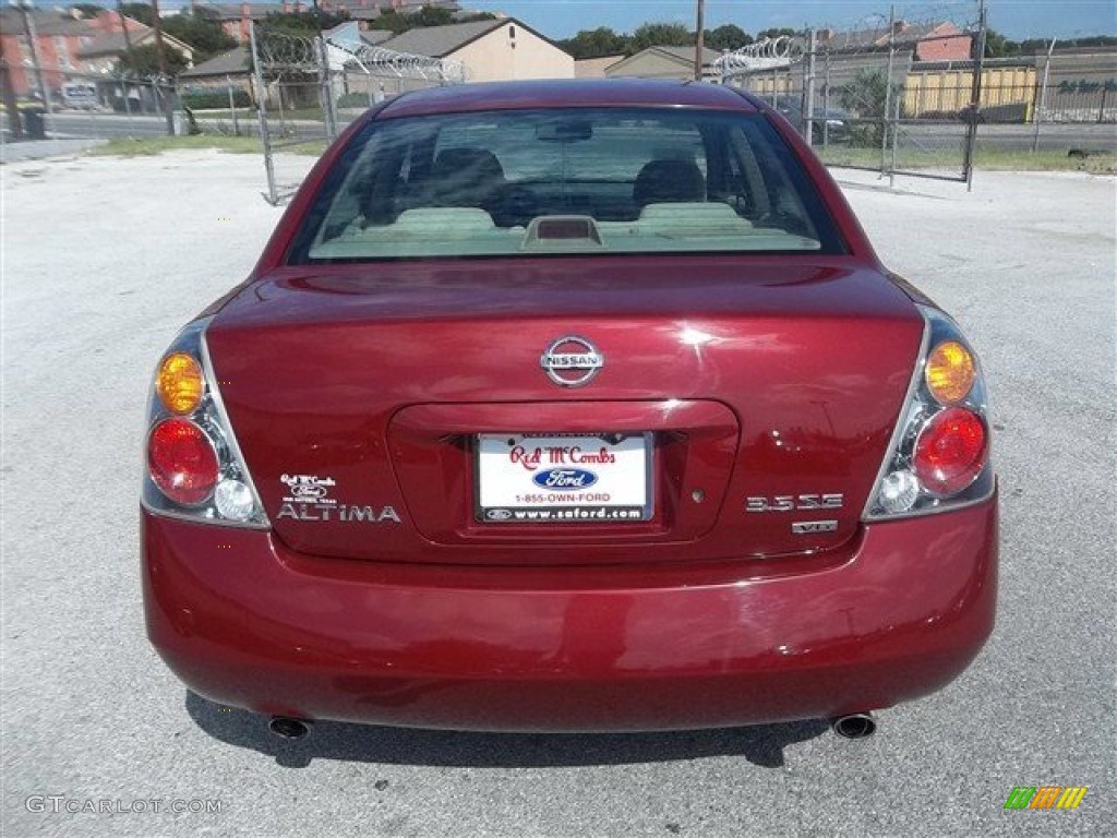 2004 Altima 3.5 SE - Sonoma Sunset Pearl Red / Blond photo #4
