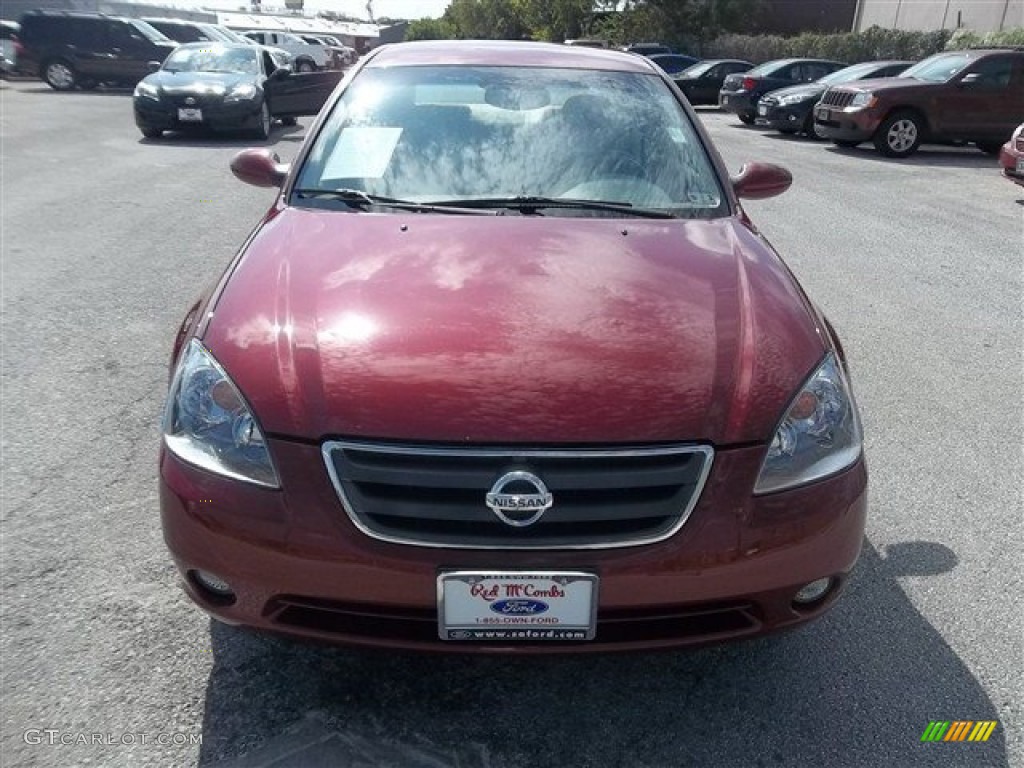 2004 Altima 3.5 SE - Sonoma Sunset Pearl Red / Blond photo #8