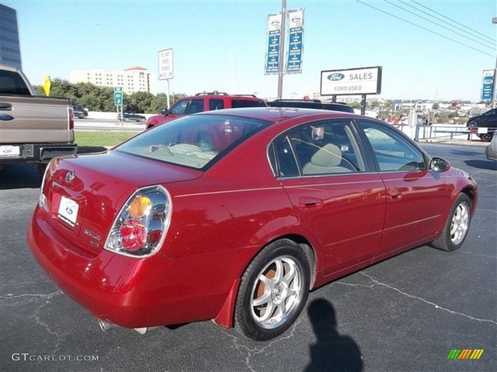 2004 Altima 3.5 SE - Sonoma Sunset Pearl Red / Blond photo #23