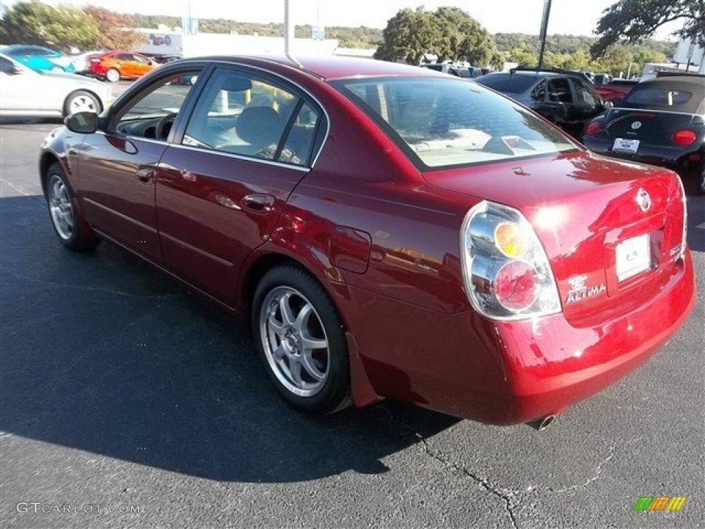 2004 Altima 3.5 SE - Sonoma Sunset Pearl Red / Blond photo #25