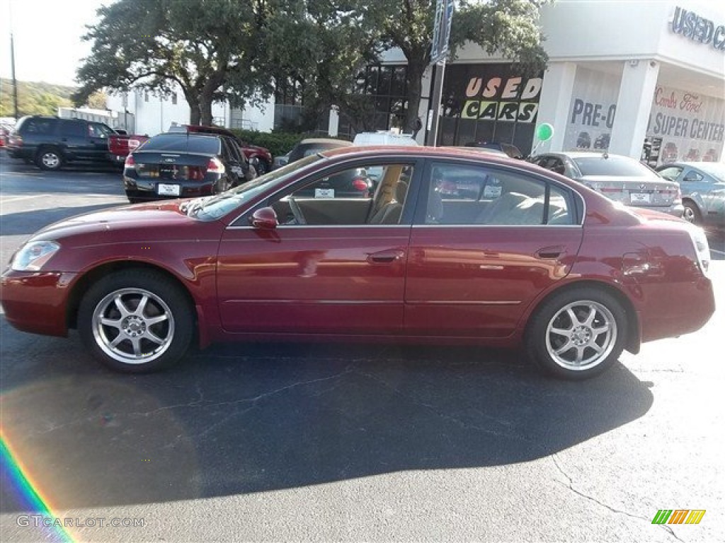 2004 Altima 3.5 SE - Sonoma Sunset Pearl Red / Blond photo #26