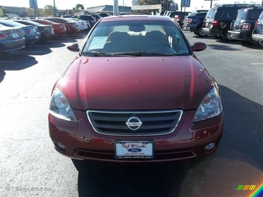 2004 Altima 3.5 SE - Sonoma Sunset Pearl Red / Blond photo #28
