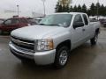 Sheer Silver Metallic - Silverado 1500 LT Extended Cab Photo No. 3