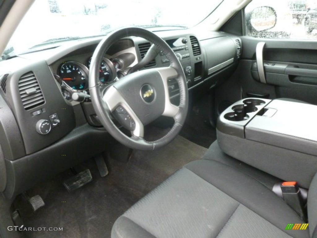 Ebony Interior 2010 Chevrolet Silverado 1500 LT Extended Cab Photo #72958671