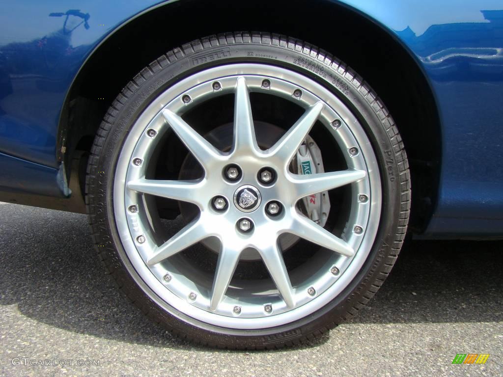 2004 XK XKR Convertible - Pacific Blue Metallic / Charcoal/Blue photo #10