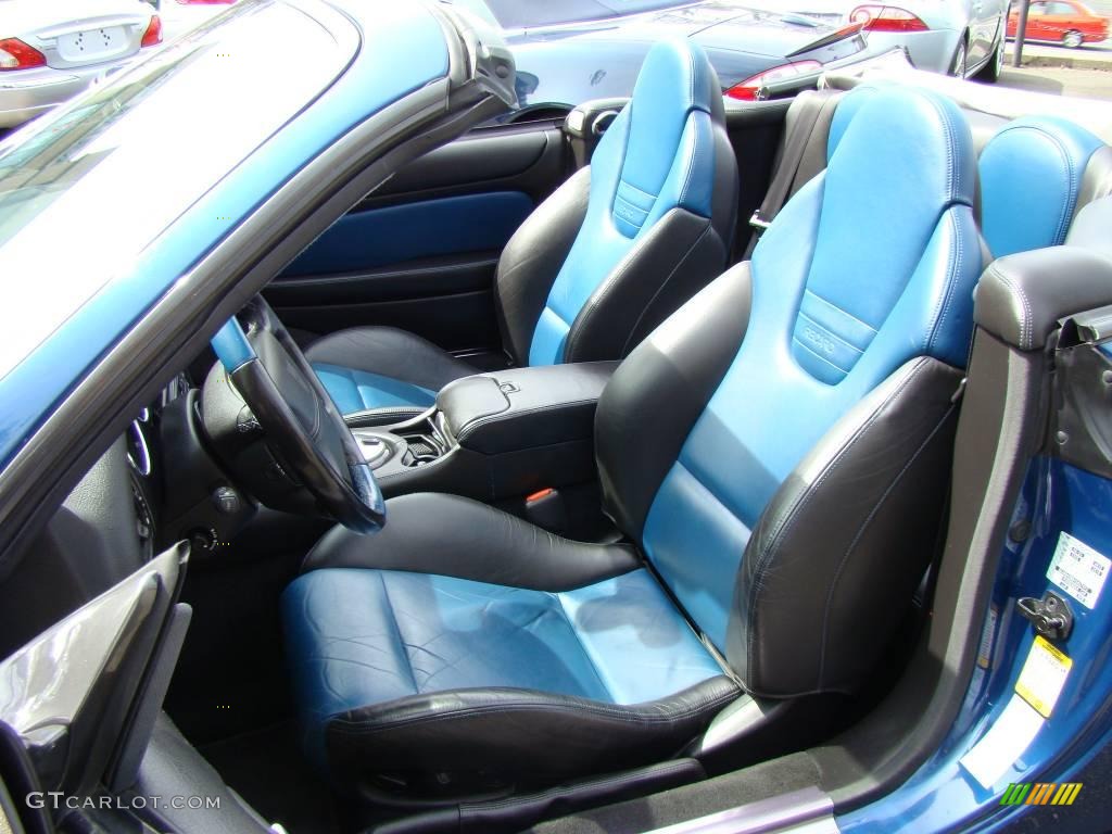 2004 XK XKR Convertible - Pacific Blue Metallic / Charcoal/Blue photo #12