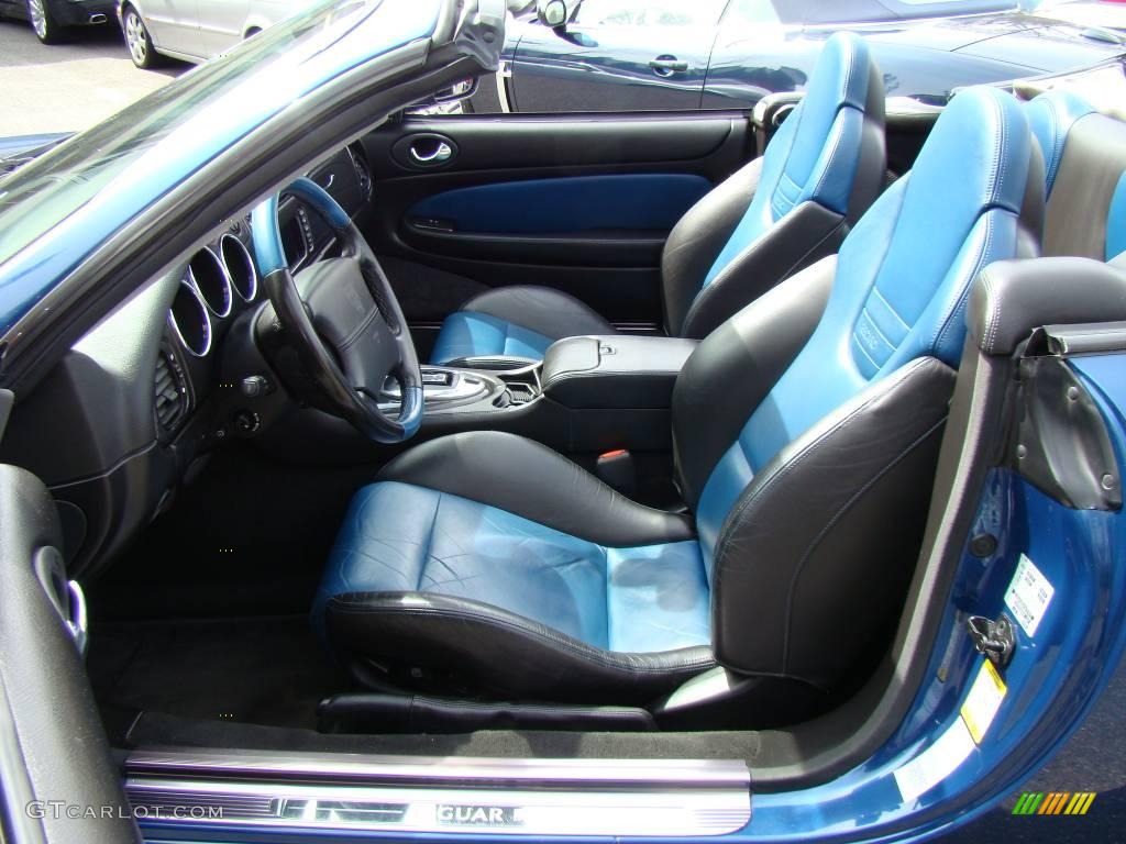 2004 XK XKR Convertible - Pacific Blue Metallic / Charcoal/Blue photo #13