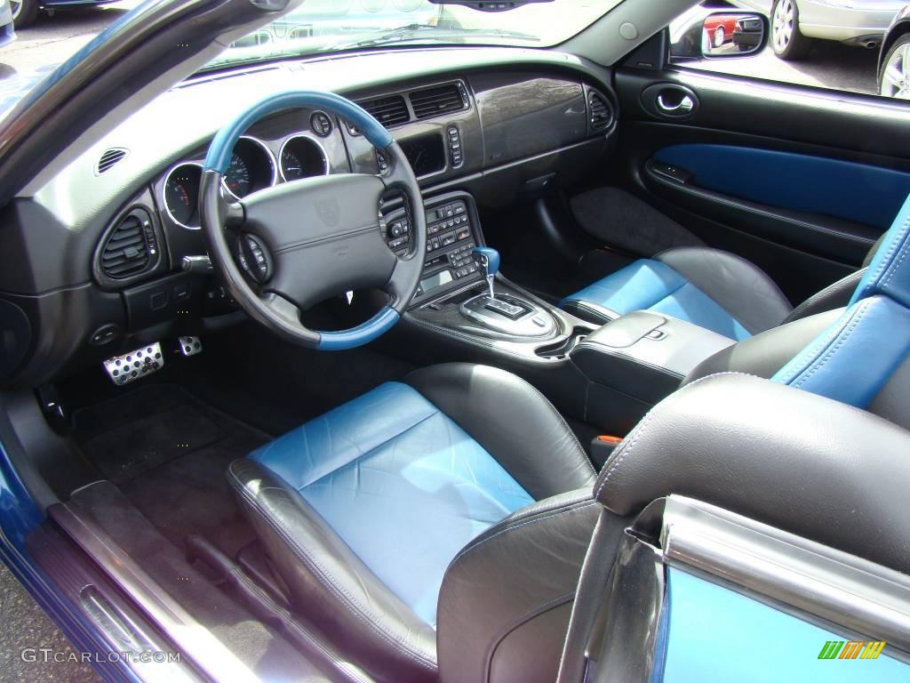 2004 XK XKR Convertible - Pacific Blue Metallic / Charcoal/Blue photo #14