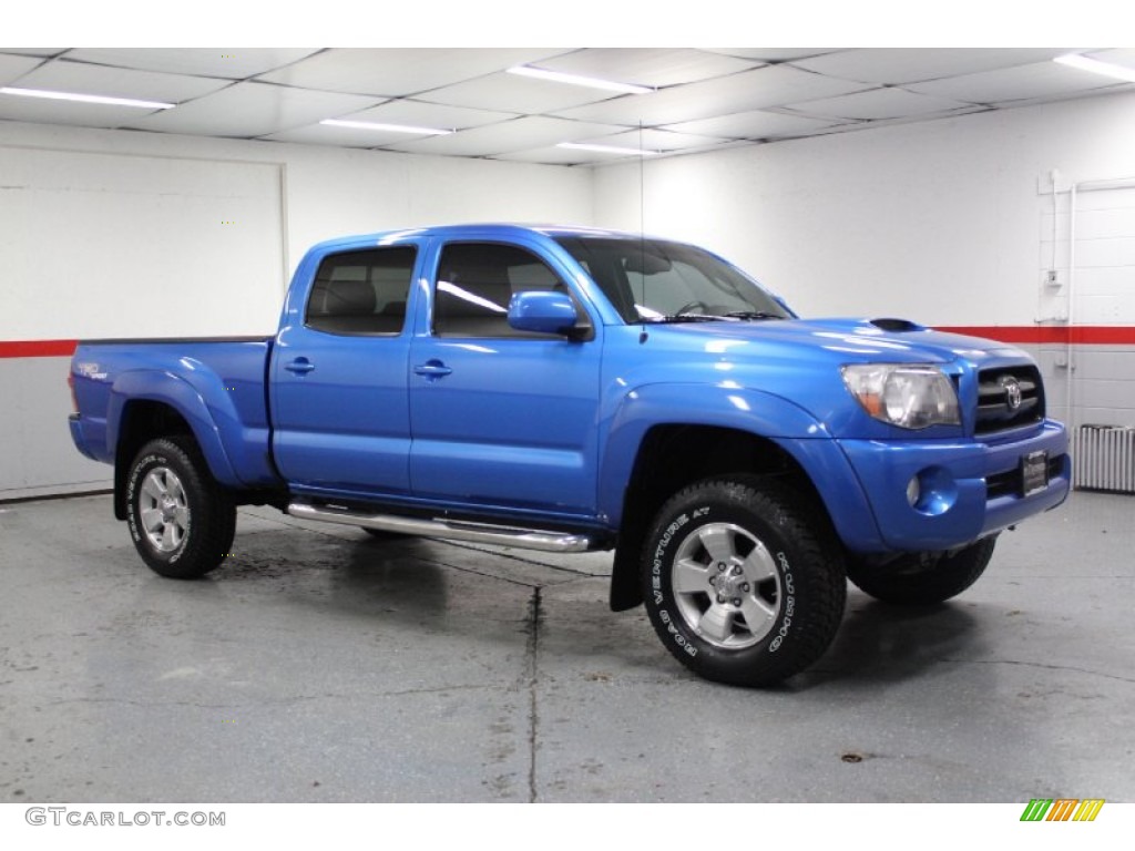 2006 Tacoma V6 TRD Sport Double Cab 4x4 - Speedway Blue / Graphite Gray photo #1