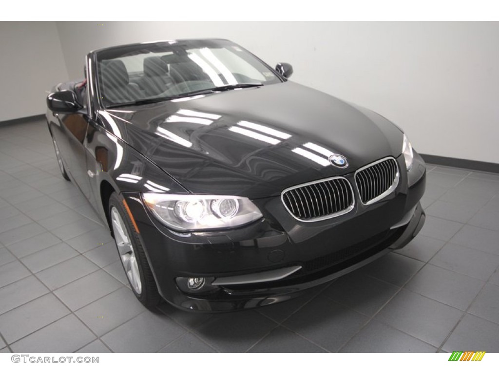 2013 3 Series 328i Convertible - Black Sapphire Metallic / Black photo #5