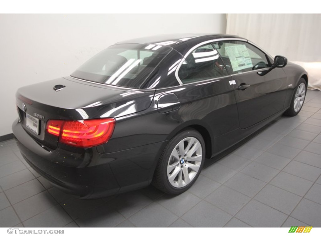 2013 3 Series 328i Convertible - Black Sapphire Metallic / Black photo #8