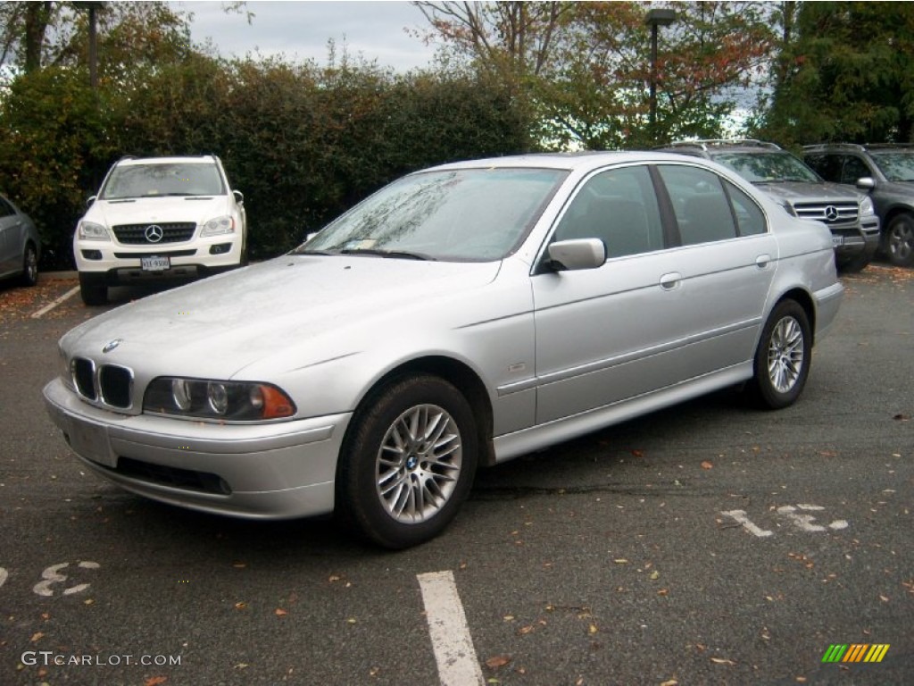 Titanium Silver Metallic 2002 BMW 5 Series 530i Sedan Exterior Photo #72962430