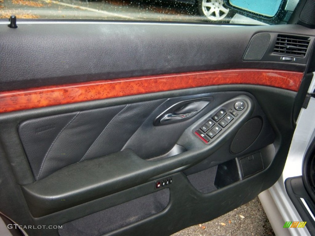 2002 BMW 5 Series 530i Sedan Black Door Panel Photo #72962514