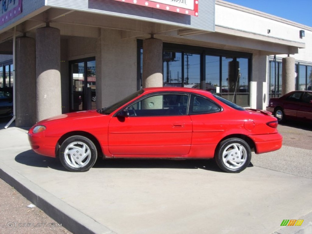 Bright Red 2002 Ford Escort ZX2 Coupe Exterior Photo #72963858