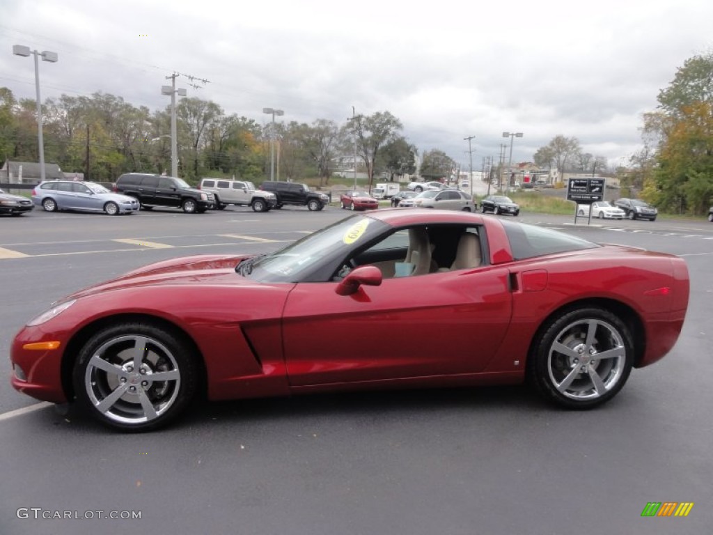Crystal Red Metallic 2009 Chevrolet Corvette Coupe Exterior Photo #72964645