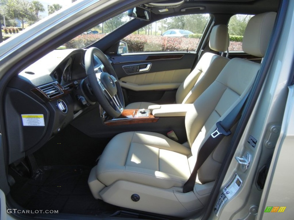 Almond/Mocha Interior 2013 Mercedes-Benz E 350 Sedan Photo #72964776