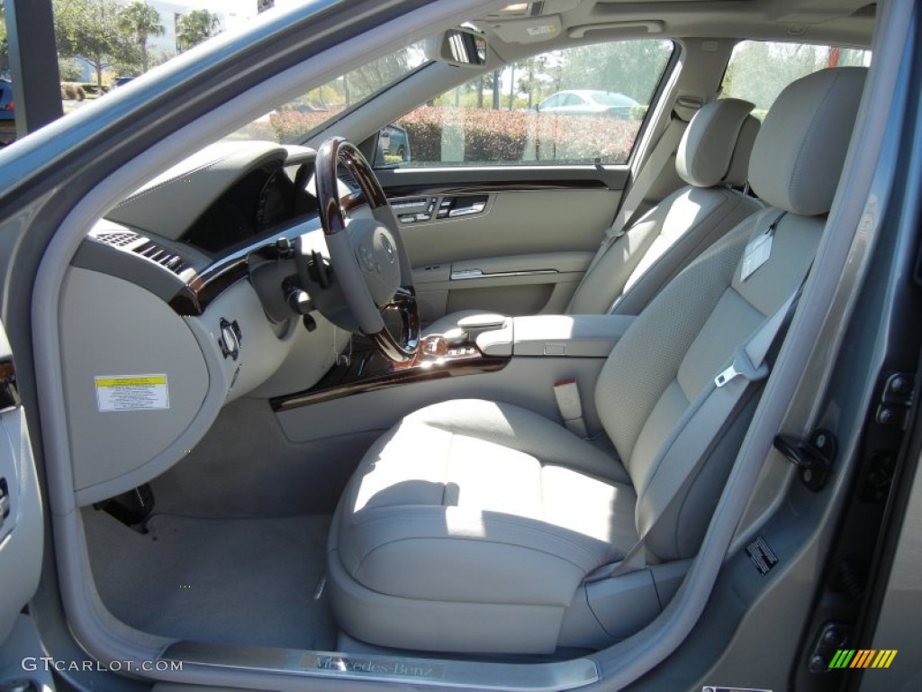 Ash/Grey Interior 2013 Mercedes-Benz S 550 Sedan Photo #72965059