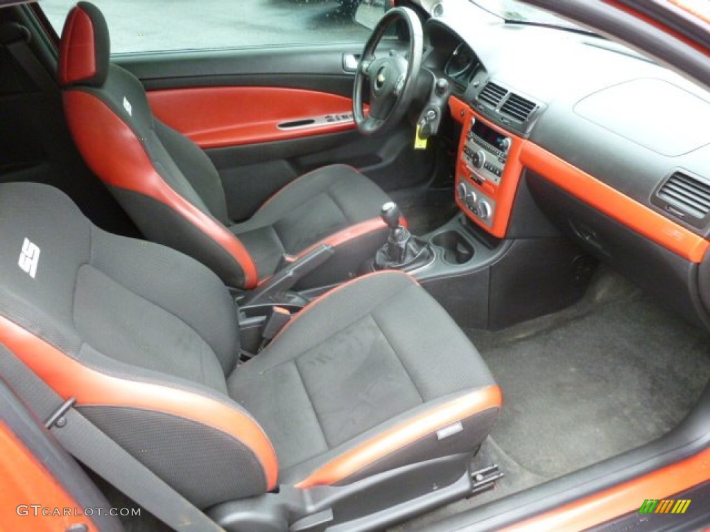 Ebony/Ebony UltraLux/Red Pipping Interior 2009 Chevrolet Cobalt SS Coupe Photo #72965883