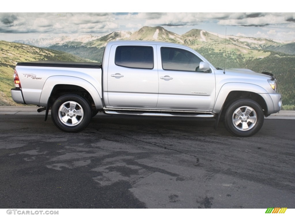 Silver Streak Mica 2010 Toyota Tacoma V6 SR5 TRD Sport Double Cab 4x4 Exterior Photo #72968214