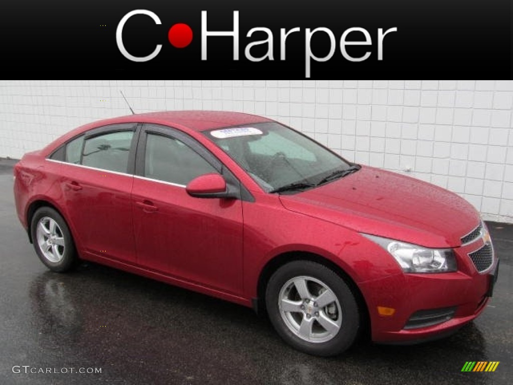 2011 Cruze LT - Crystal Red Metallic Tintcoat / Medium Titanium photo #1