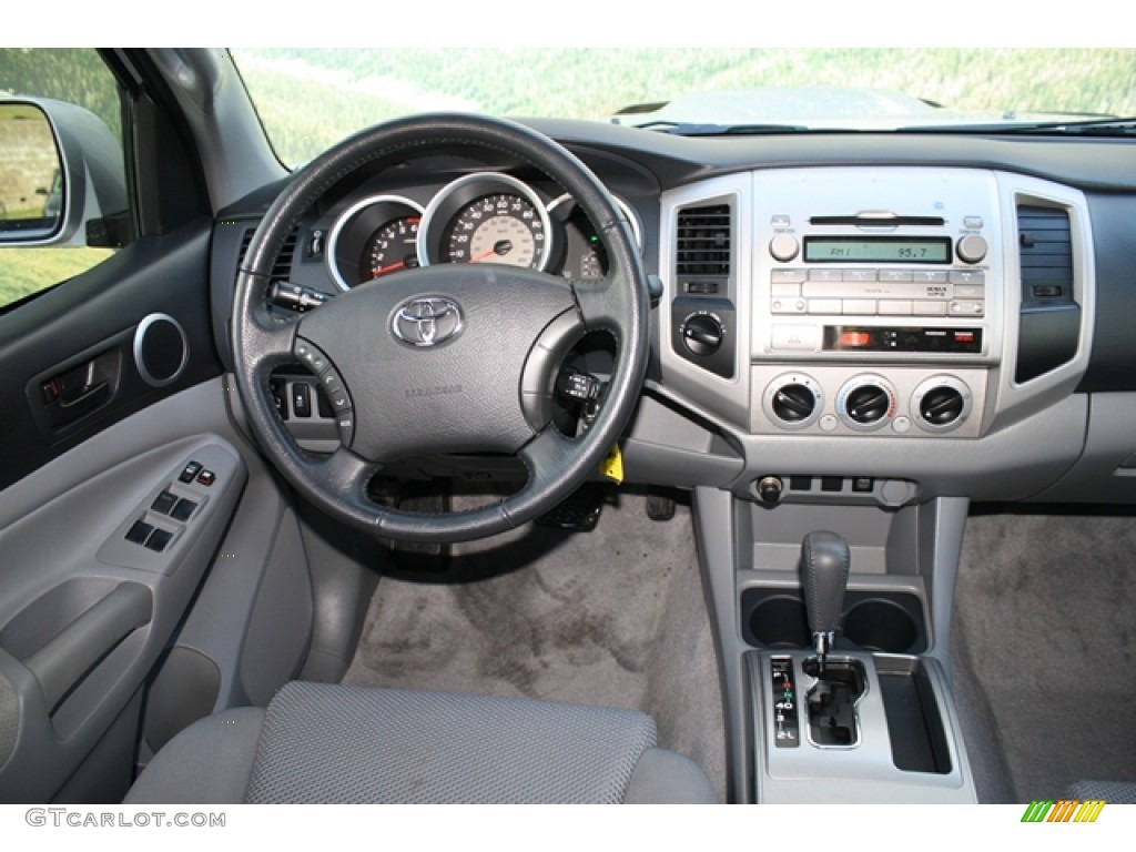 2010 Toyota Tacoma V6 SR5 TRD Sport Double Cab 4x4 Graphite Dashboard Photo #72968445