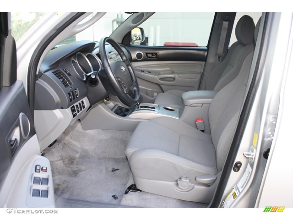 Graphite Interior 2010 Toyota Tacoma V6 SR5 TRD Sport Double Cab 4x4 Photo #72968529