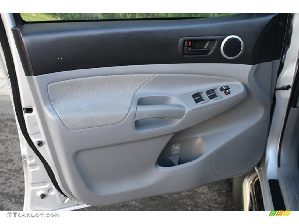 2010 Toyota Tacoma V6 SR5 TRD Sport Double Cab 4x4 Graphite Door Panel Photo #72968582