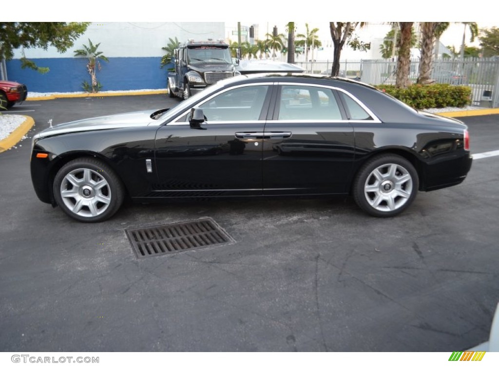 Diamond Black 2012 Rolls-Royce Ghost Standard Ghost Model Exterior Photo #72968707