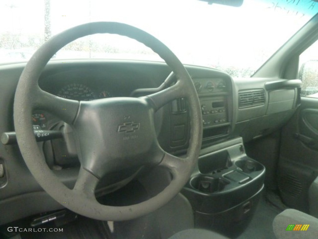 2002 Express 2500 Commercial Van - Indigo Blue Metallic / Dark Pewter photo #12