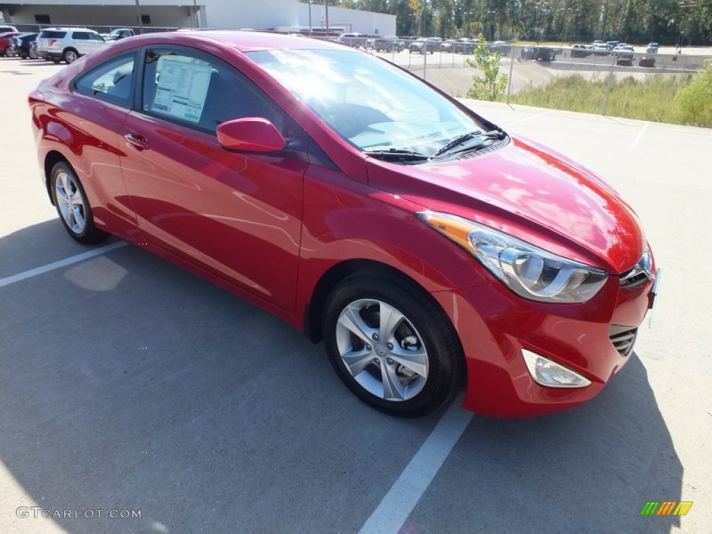 2013 Elantra Coupe GS - Volcanic Red / Gray photo #1