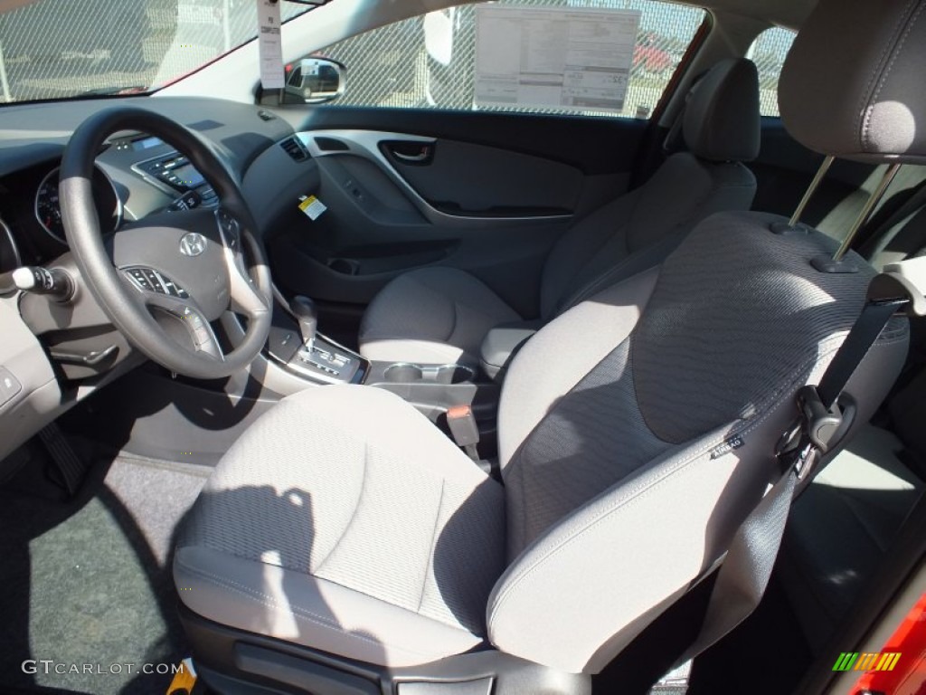 2013 Elantra Coupe GS - Volcanic Red / Gray photo #3