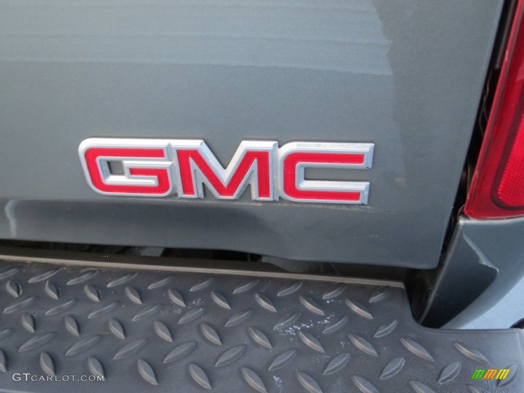 2011 Canyon SLE Crew Cab - Gray Green Metallic / Ebony photo #17