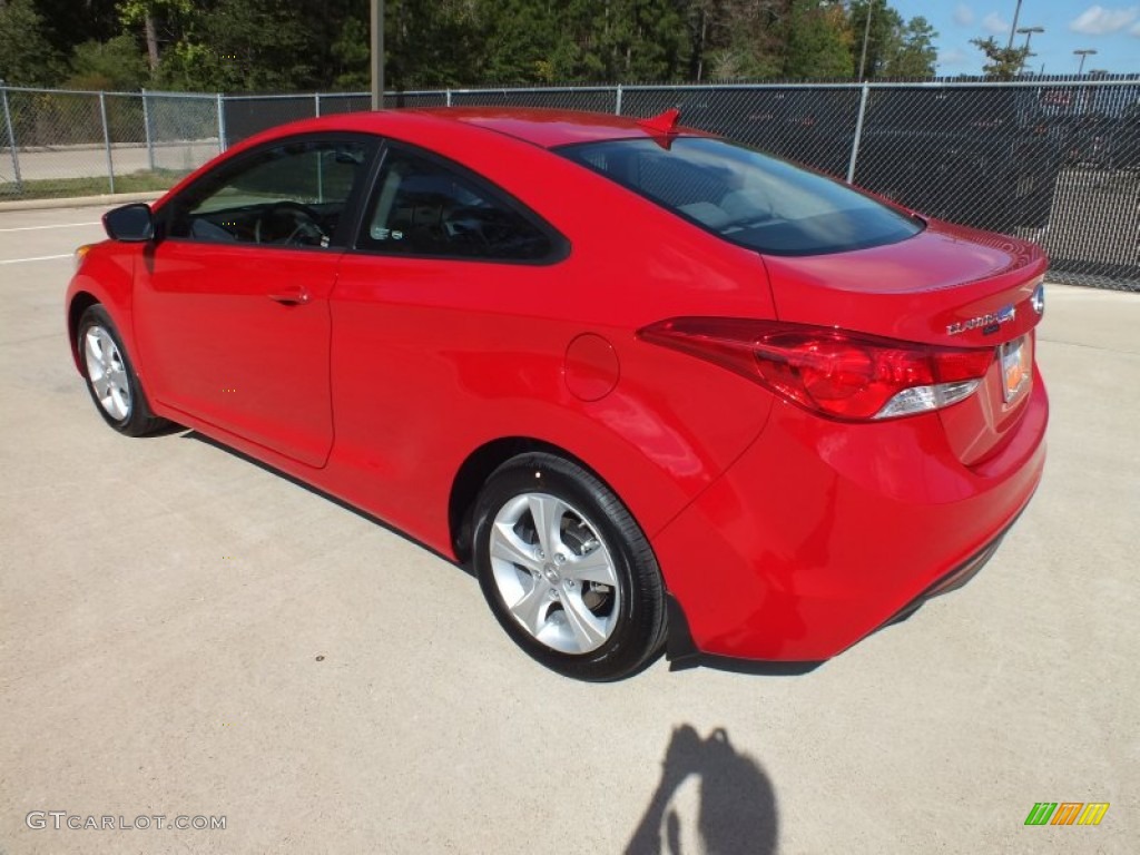 Volcanic Red 2013 Hyundai Elantra Coupe GS Exterior Photo #72969897