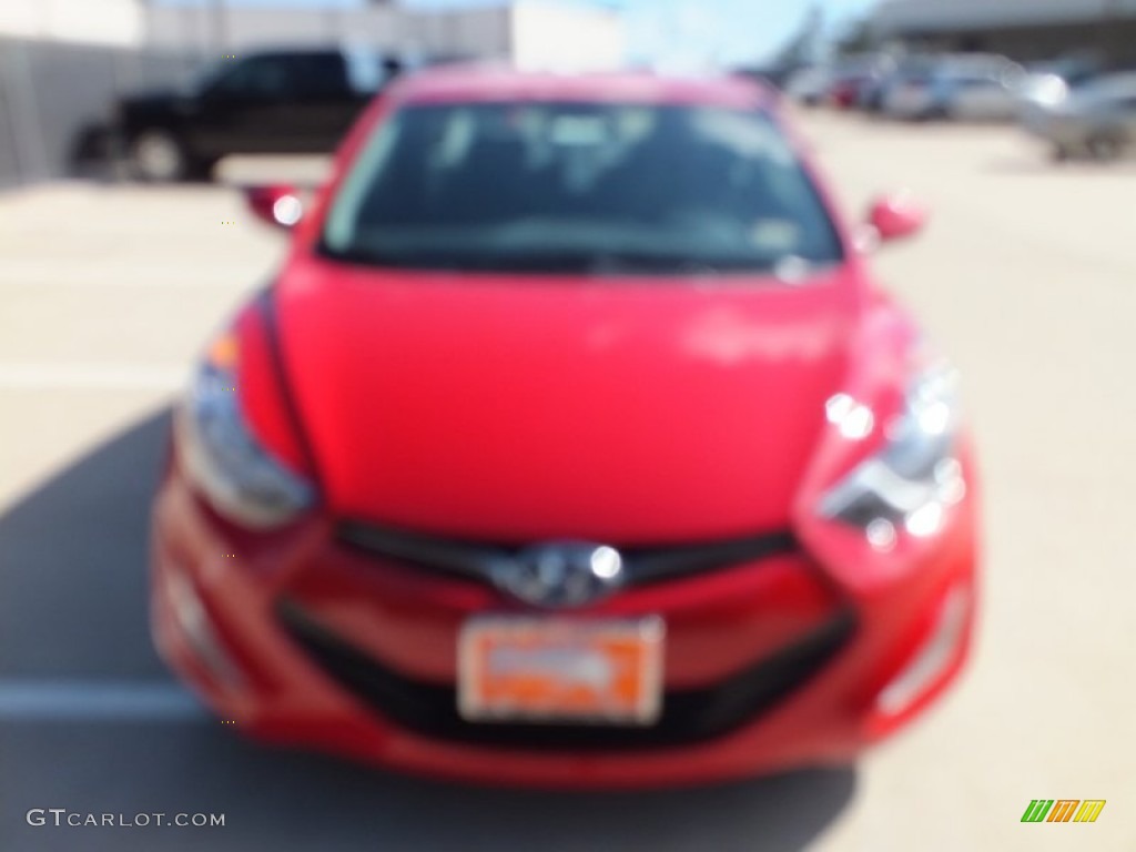 2013 Elantra Coupe GS - Volcanic Red / Gray photo #10