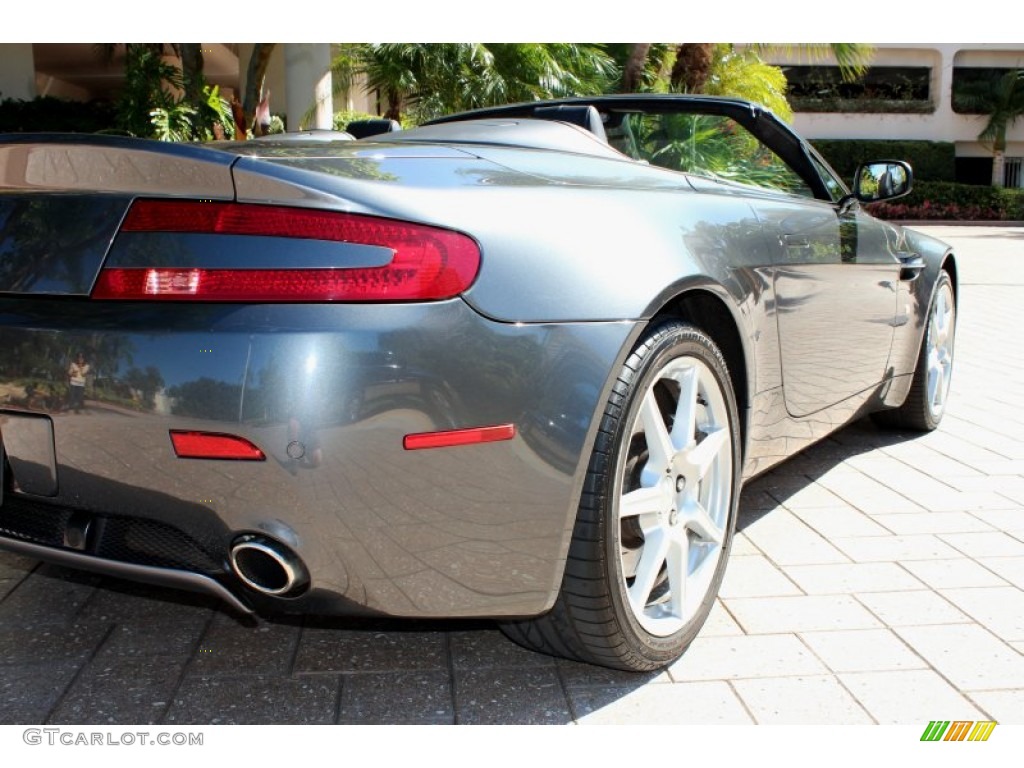 2008 V8 Vantage Roadster - Meteorite Silver / Obsidian Black photo #12