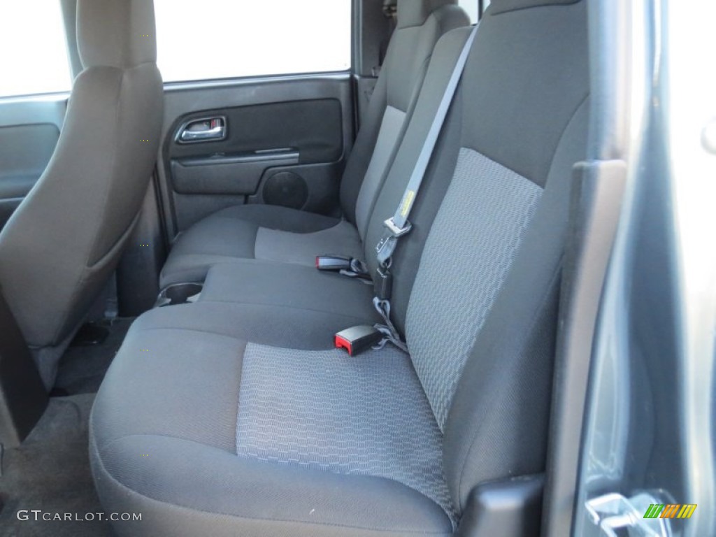 2011 Canyon SLE Crew Cab - Gray Green Metallic / Ebony photo #29
