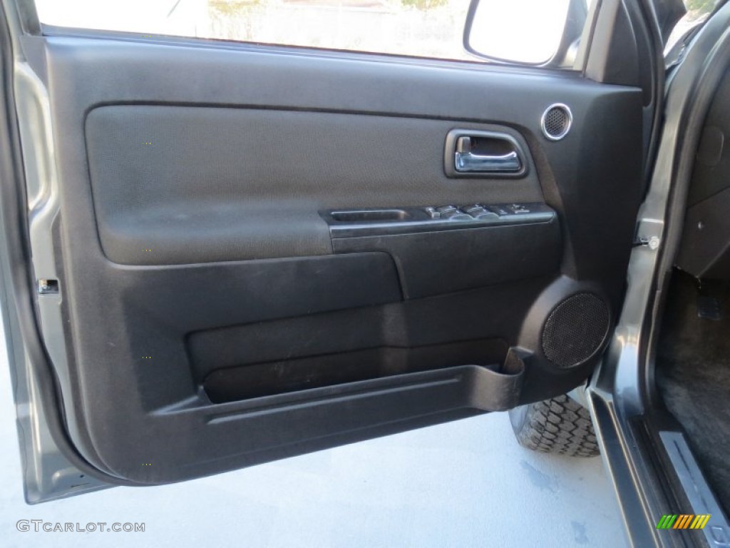 2011 Canyon SLE Crew Cab - Gray Green Metallic / Ebony photo #30