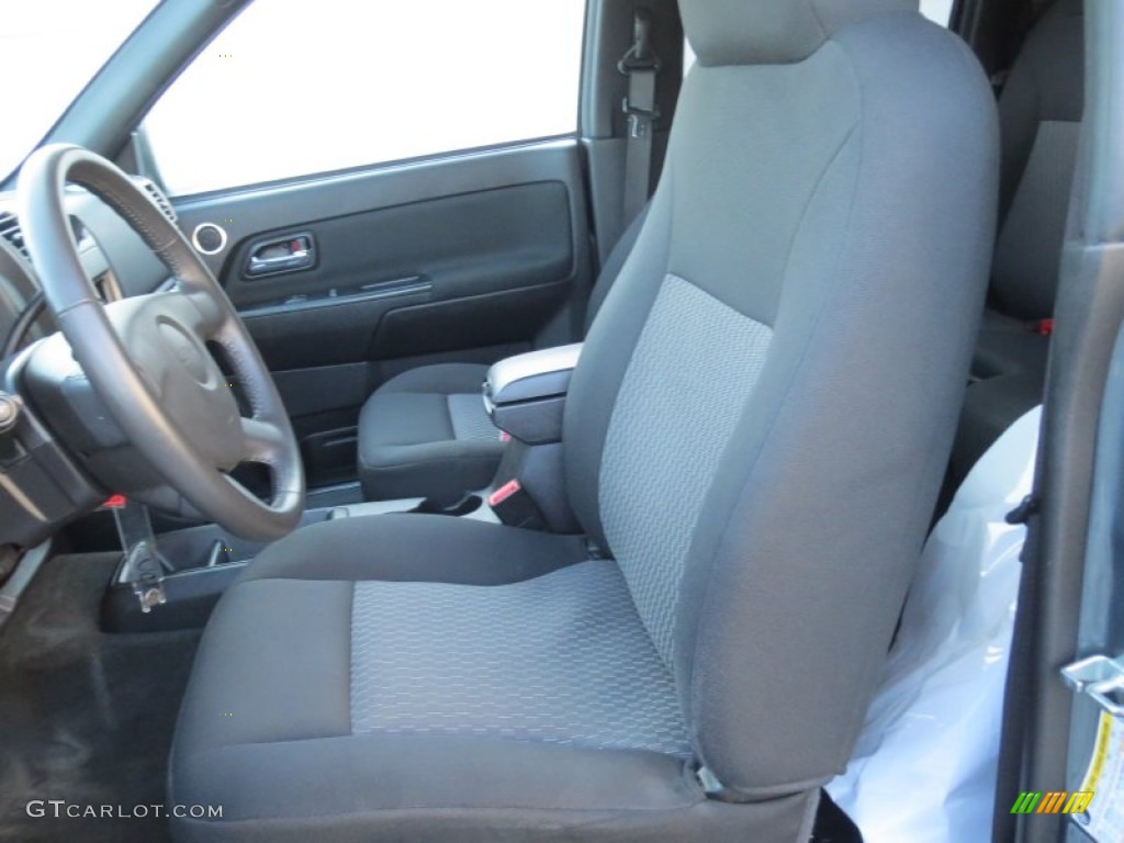 2011 Canyon SLE Crew Cab - Gray Green Metallic / Ebony photo #31