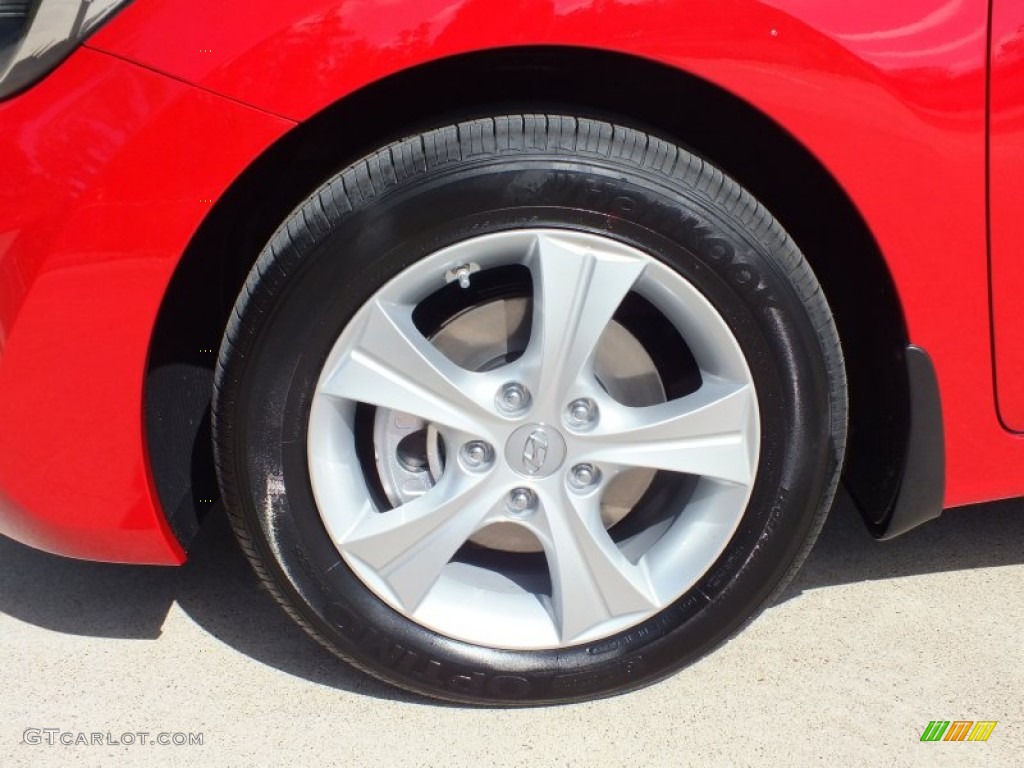 2013 Elantra Coupe GS - Volcanic Red / Gray photo #23