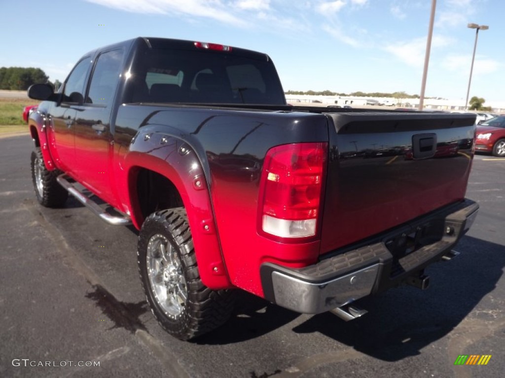 2008 Sierra 1500 SLE Crew Cab 4x4 - Onyx Black / Light Cashmere photo #7