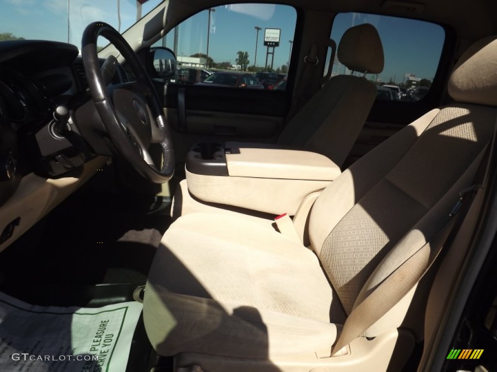 2008 Sierra 1500 SLE Crew Cab 4x4 - Onyx Black / Light Cashmere photo #11