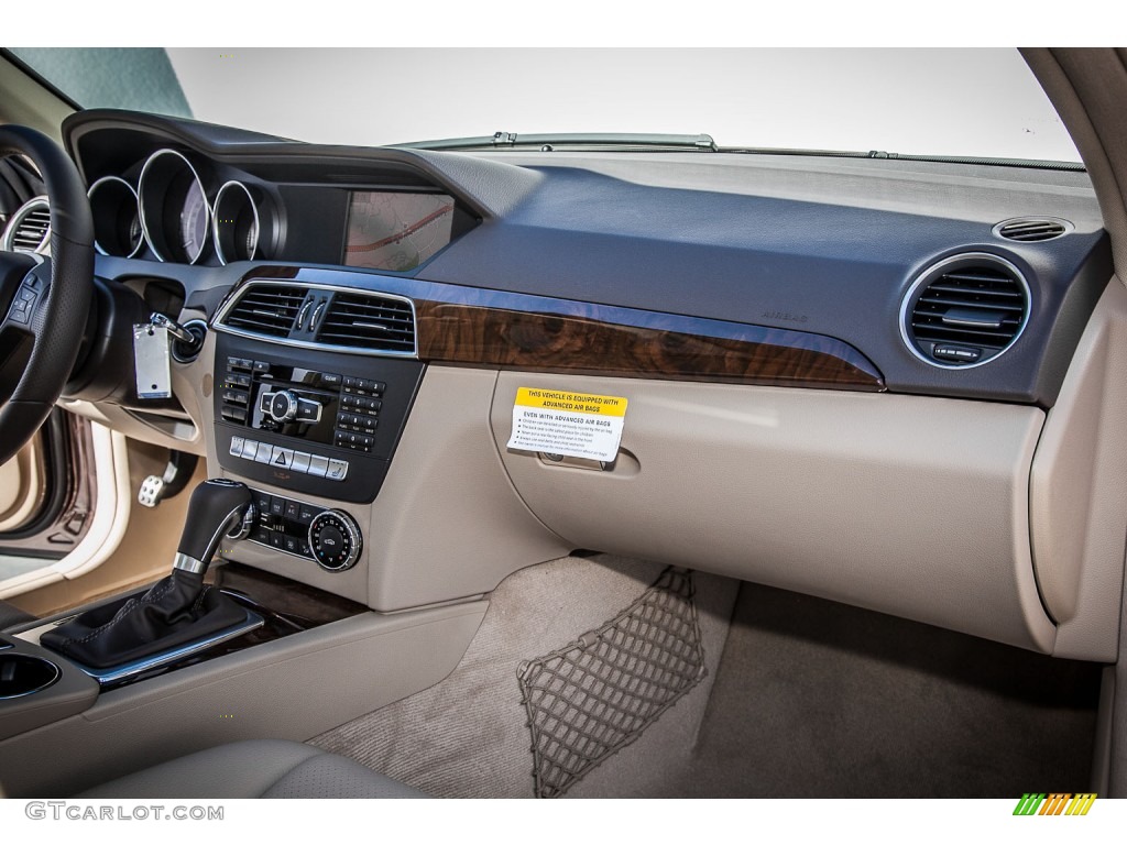 2013 Mercedes-Benz C 250 Sport Almond/Mocha Dashboard Photo #72971178