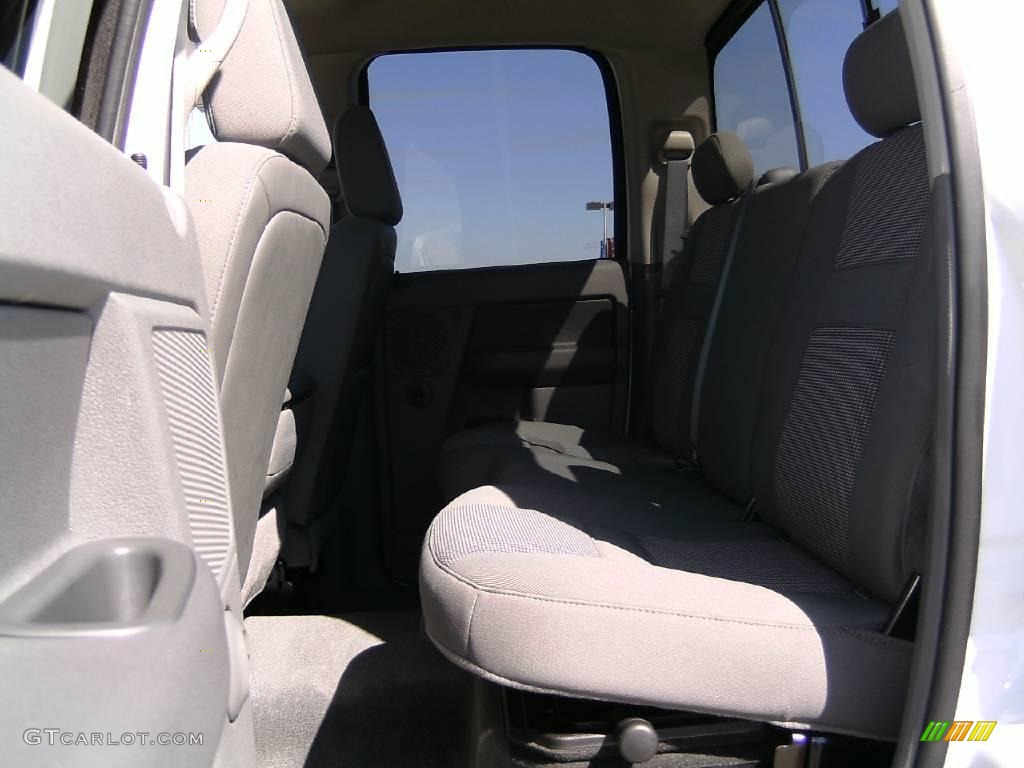2008 Ram 3500 Big Horn Edition Quad Cab 4x4 Dually - Bright White / Medium Slate Gray photo #10