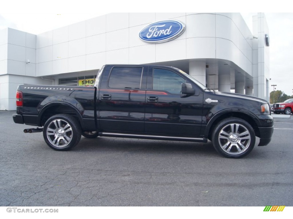 Black 2007 Ford F150 Harley-Davidson SuperCrew Exterior Photo #72972328