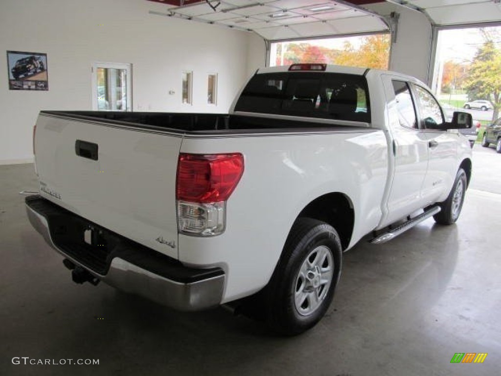 2011 Tundra Double Cab 4x4 - Super White / Graphite Gray photo #7