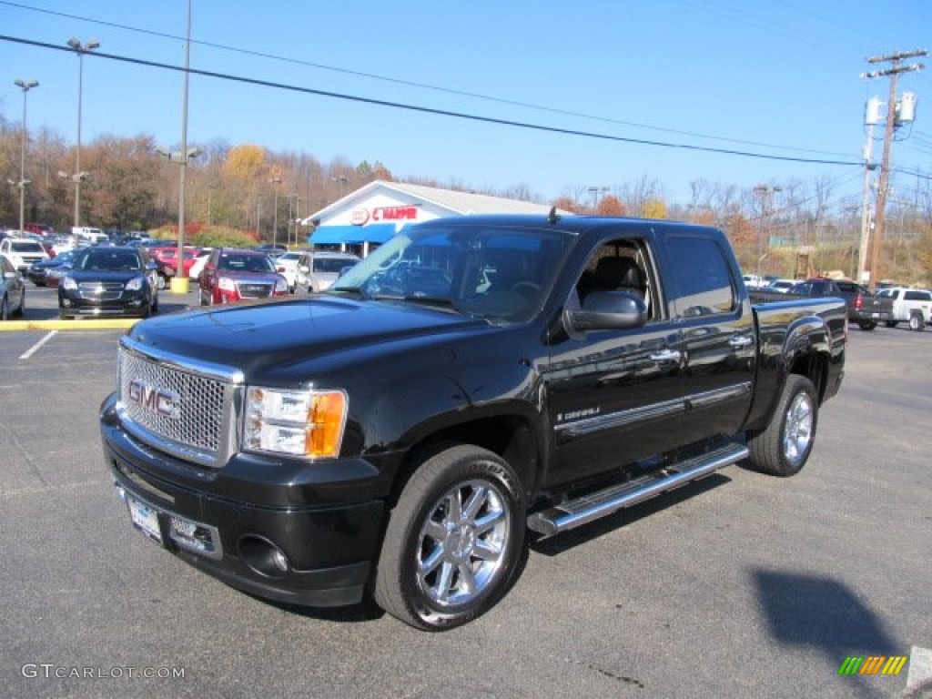 2008 Sierra 1500 Denali Crew Cab AWD - Onyx Black / Ebony photo #5