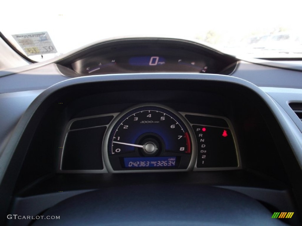 2010 Civic LX Sedan - Crystal Black Pearl / Gray photo #15