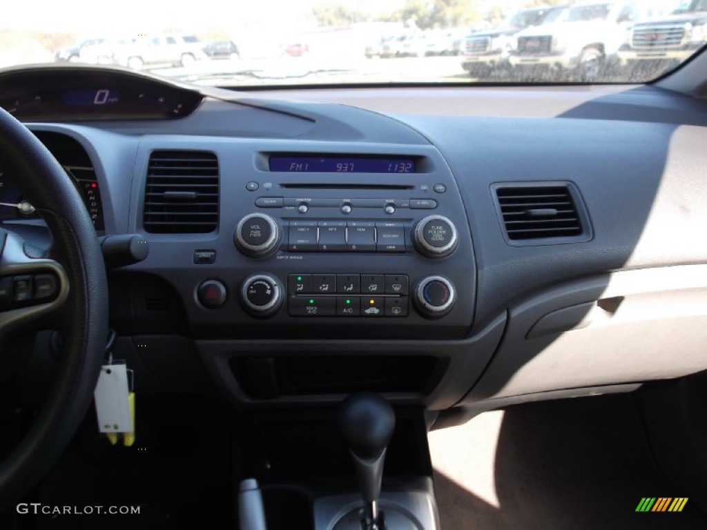 2010 Civic LX Sedan - Crystal Black Pearl / Gray photo #16