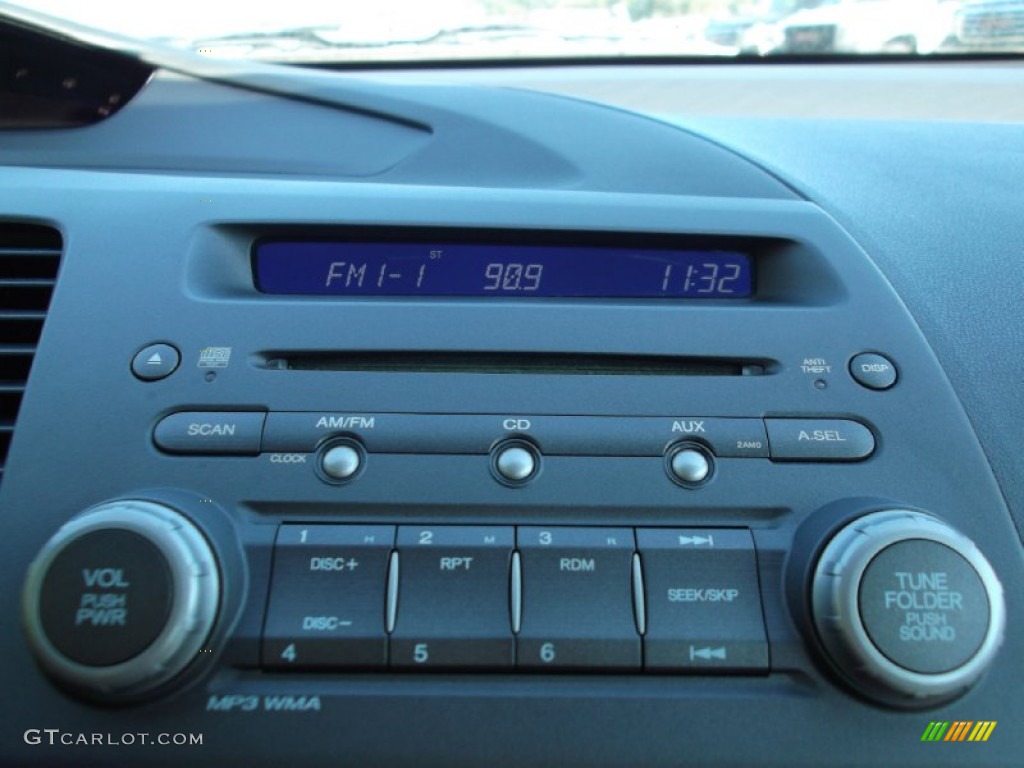 2010 Civic LX Sedan - Crystal Black Pearl / Gray photo #17